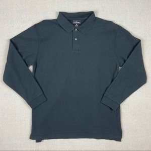 Men’s L.L. Bean long sleeve polo in size M